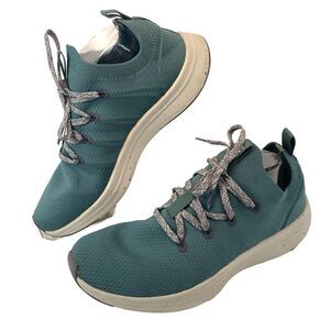 REI Co Op Trailbed Insole Women's Teal Knit Lace Up Athletic Sneakers Size 10.5